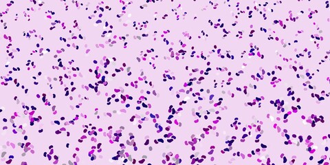 Light pink vector pattern with abstract shapes.