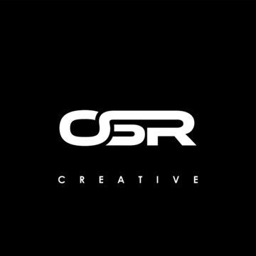OSR Letter Initial Logo Design Template Vector Illustration