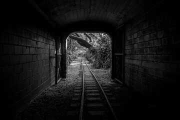 old abandoned tunnel