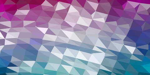 Dark blue, red vector geometric polygonal design.