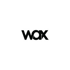 wax letter original monogram logo design
