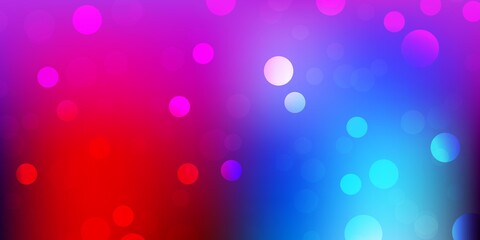 Light blue, red vector backdrop with dots.