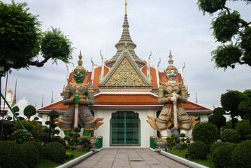 
Wat Arun is a Buddhist temple in Bangkok Yai district of Bangkok, Thailand, on the Thonburi west bank of the Chao Phraya River. The temple derives its name from the Hindu god Aruna.