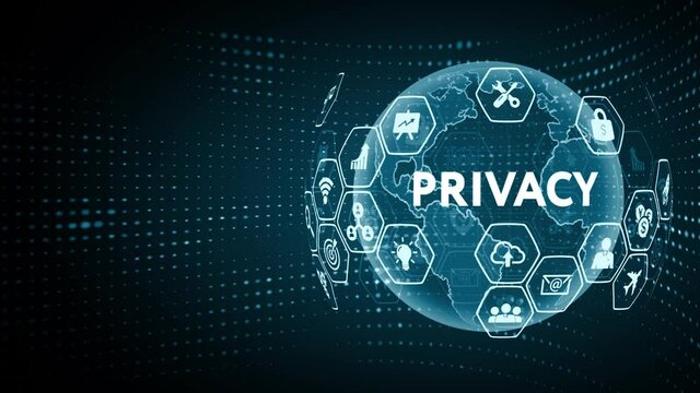 Cyber security data protection business technology privacy concept.