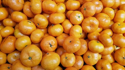 Lots of tangerines for background.