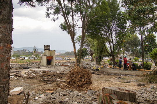 NAKURU, KENYA - Oct 17, 2020: Lifestyle and people in Kenya