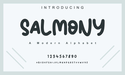 Salmony font. Elegant alphabet letters font and number. Classic Copper Lettering Minimal Fashion Designs. Typography fonts regular uppercase and lowercase. vector illustration