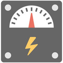 
An electronic measuring device flat vector icon
