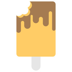 
Flat icon of an ice cream bar 
