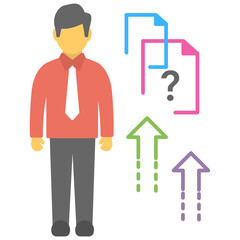 
Applicant, recruitment, hiring symbol flat vector icon 
