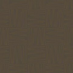 Vector Dark Brown Textured seamless pattern background to coordinate with the Country Sunflower Collection. Dark brown background with abstract geometric line art texture. Good for packaging, home