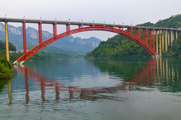 Autumn scenery of Jianshiye Three Gorges Scenic Area in Enshi, Hubei, China