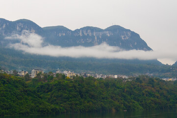 Autumn scenery of Jianshiye Three Gorges Scenic Area in Enshi, Hubei, China
