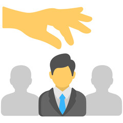 
Group of people. Flat icon team
