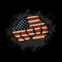 Keep fight for america vector design template