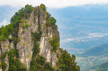 Autumn scenery of Jianshiye Three Gorges Scenic Area in Enshi, Hubei, China