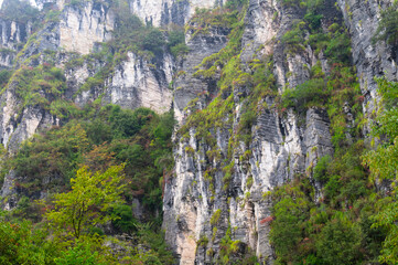 Autumn scenery of Jianshiye Three Gorges Scenic Area in Enshi, Hubei, China
