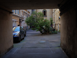 urban environment walkways in St. Petersburg
