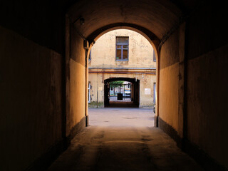 urban environment walkways in St. Petersburg