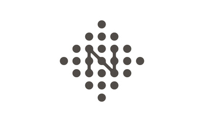 Modern Letter N Logo Template