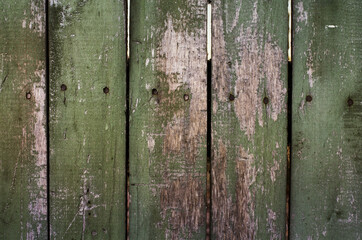 Fototapeta na wymiar Grunge green Wood panels for background
