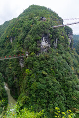Autumn scenery of the Dixin Valley Scenic Area in Enshi, Hubei, China