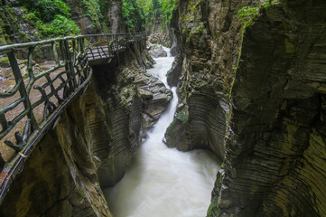 Autumn scenery of the Dixin Valley Scenic Area in Enshi, Hubei, China