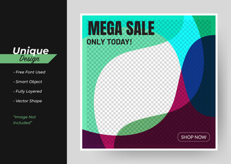 Product Sale & New Collection Concept Social Media Post Template.