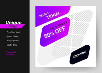 Product Sale & New Collection Concept Social Media Post Template.