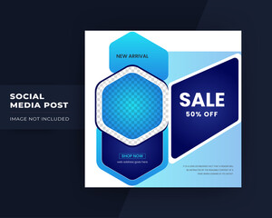 Product Sale & New Collection Concept Social Media Post Template.