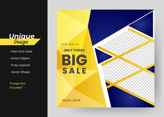 Product Sale & New Collection Concept Social Media Post Template.