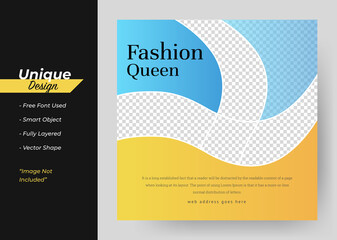 Product Sale & New Collection Concept Social Media Post Template.