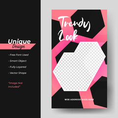 Social Media Post Sale & Collection concept Design Template.