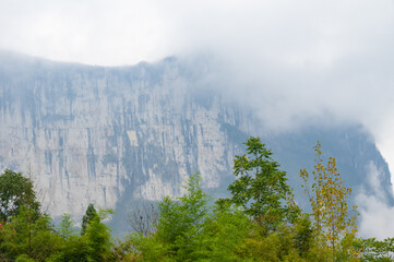 Autumn scenery of Enshi Grand Canyon Scenic Area, Hubei, China