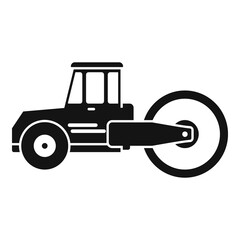Safety road roller icon. Simple illustration of safety road roller vector icon for web design isolated on white background