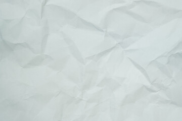 Texture of white recycle crumpled paper, copy space for text.