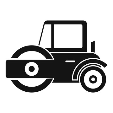 recommend clip art: Modern road roller icon. Simple illustration of modern road roller vector icon for web design isolated on white background