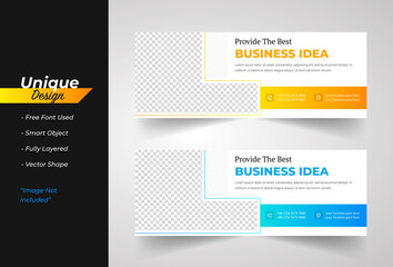 Modren Corporate Web Banner Template Set  Design.