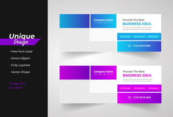Modren Corporate Web Banner Template Set  Design.