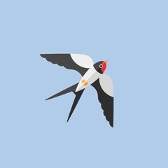 bird icon vector full color