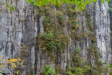 Autumn scenery of Enshi Grand Canyon Scenic Area, Hubei, China