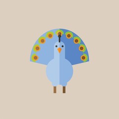 bird icon vector full color