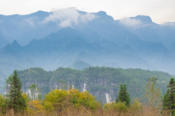 Fototapeta premium Enshi Suobuya Stone Forest Scenic Area, Hubei, China