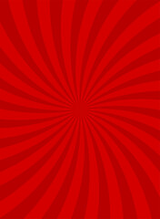 Sunlight spiral abstract background. Red swirl burst background.
