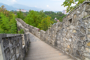 Fototapeta na wymiar Scenery of Enshi Tusi City Ruins Scenic Spot, Hubei, China