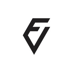 FV letter logo design vector