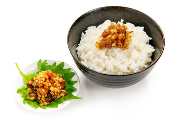 醤油の実と御飯