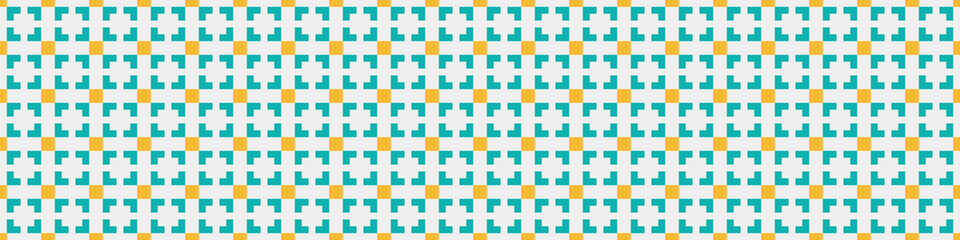 Fototapeta premium Abstract Cross Pattern Dots Logo generative computational art illustration