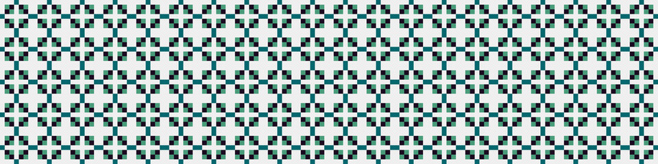 Fototapeta premium Abstract Cross Pattern Dots Logo generative computational art illustration