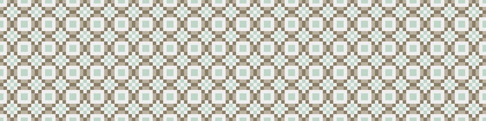 Fototapeta premium Abstract Cross Pattern Dots Logo generative computational art illustration